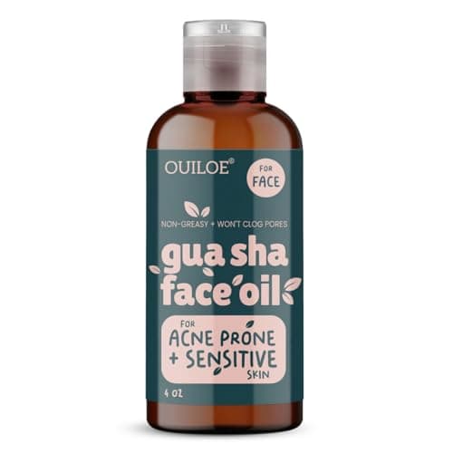 Ouiloe Non-Greasy Gua Sha Oil for Acne Prone and Sensitive Skin Types