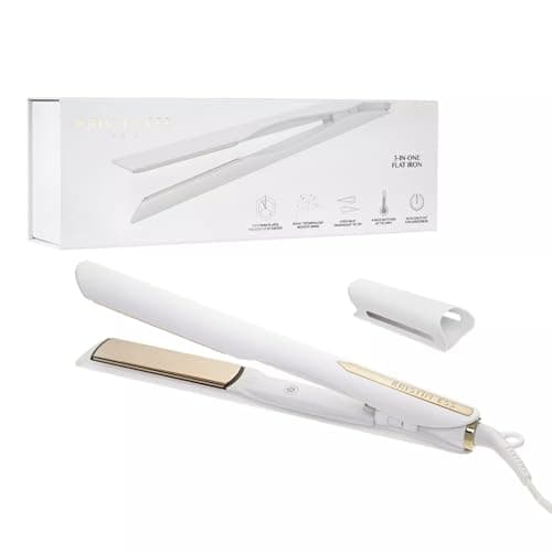 Kristin Ess 3-in-One Titanium Hair Straightener, Curler and Waver Combo
