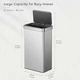 EKO Nova 21-Gallon Space-Efficient Rectangular Touchless Sensor Trash Can