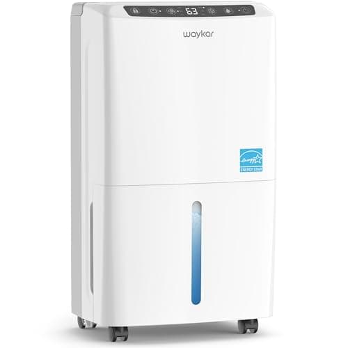 Waykar 34-Pint Energy Star Quiet Rotary Compressor Dehumidifier for 2000 Sq. Ft.