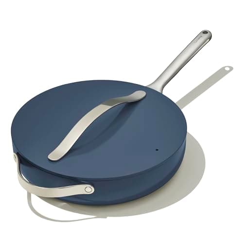 Caraway 12-Inch Nonstick Ceramic Sauté Pan with Lid and 4.5-Quart Capacity