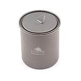 TOAKS Pure Titanium 750ml Ultralight Backpacking Pot with Folding Handles
