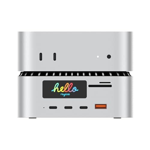 RayCue All-in-One Charger Dock for Mac Mini M4 with 165W Power Delivery