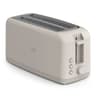 BELLA Slim 4-Slice Toaster with Extra-Wide Long Slots and Oatmilk Finish