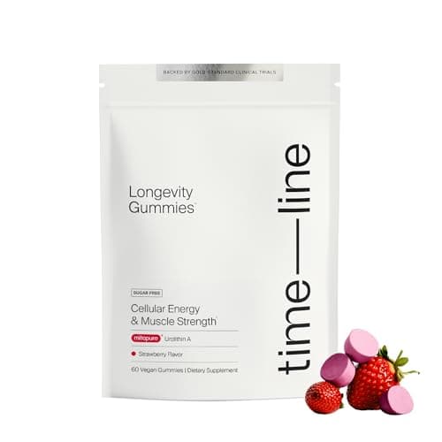 Timeline Mitopure Urolithin A Supplement Gummies, Vegan and Sugar-Free