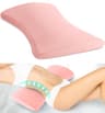 Hapiclody Memory Foam Lumbar Bed Wedge Bolster Pillow for Back Relief