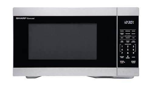 Sharp Carousel Countertop Microwave Oven with Even Heating, 1.1 Cu. Ft.