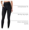 Fanka Powerband Resistance Leggings with Core Support and Side Pockets