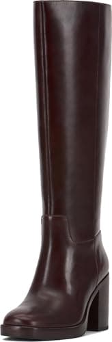 Vince Camuto Gibi Narrow Calf Knee High Leather Boot with Platform Base
