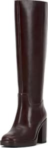 Vince Camuto Gibi Narrow Calf Knee High Leather Boot with Platform Base