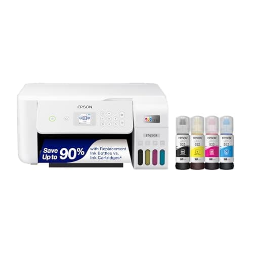 Epson EcoTank ET-2803 Wireless Color All-in-One Cartridge-Free Printer