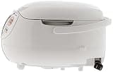 Zojirushi NS-ZCC10 Neuro Fuzzy Rice Cooker and Warmer, Premium White, 5.5-Cup