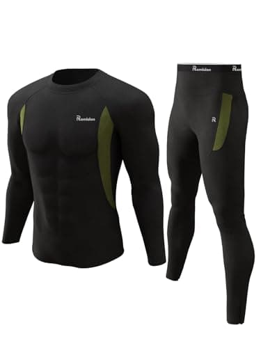 Romision Men's Heavyweight Fleece-Lined Sub-Zero Thermal Underwear Set