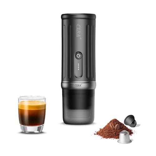 CERA+ PCM03S Portable Electric Espresso Machine with 13,500mAh Battery