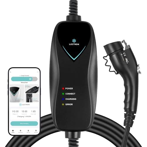Lectron Level 1 WiFi Enabled Smart EV Charger, 15A 120V, 16-Foot Cable