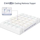 ELEMUSE Extra Thick Overfilled Down Alternative Mattress Pad Cover King