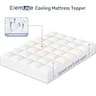 ELEMUSE Extra Thick Overfilled Down Alternative Mattress Pad Cover King