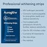 Auraglow 8% Hydrogen Peroxide Sensitive Teeth Whitening Strips, 14 Treatments