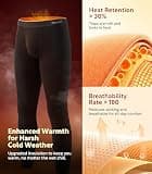 David Archy Men's Heavyweight Multi-Layer Thermal Underwear Winter Set