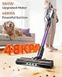 Rittvot 580W Cordless Stick Vacuum Cleaner with Fully Sealed HEPA Filtration