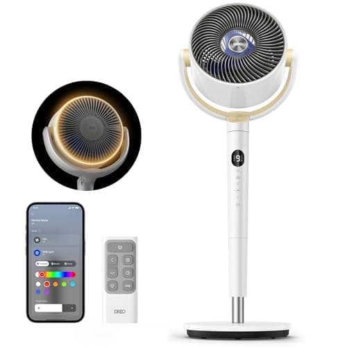 Dreo Omni-Directional Smart Pedestal Fan with Wi-Fi and Voice Control