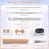 Ingrown Toenail Correction Kit with Elastic Toe Sleeves and Steel Tools