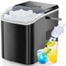 DUMOS Portable Countertop Bullet Ice Maker with Carry Handle and Self-Cleaning