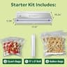 FoodSaver Compact Countertop Vacuum Sealer Machine with Vertical Storage