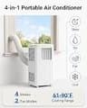 PeakPursuit 8,000 BTU Portable Air Conditioner with Adjustable Window Kit