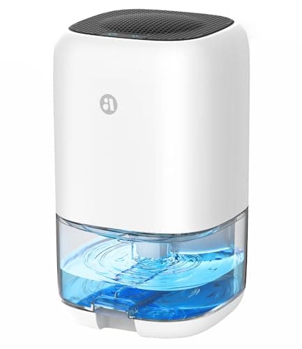 35-Ounce Small Quiet Bedroom Dehumidifier with Auto Shut-Off and LED Lights