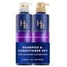 Hair Biology Biotin-Infused Purple Shampoo and Conditioner Set for Silver Hair