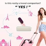 Bopcal Heavy-Duty Cordless Hair Straightener Brush with Power Bank Mode