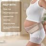 POXXU Adjustable Double Support Maternity Belly Band with Compression