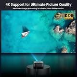 HAPPRUN 1500 Lumen Google TV Smart Projector with Auto-Focus