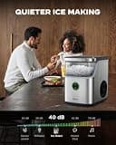 Silonn Portable Countertop Nugget Ice Maker with Self-Cleaning Functionality