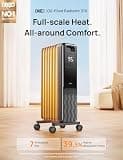 DREO DR-HSH010 1500W Oil-Filled Radiator Tower Heater with Touchscreen