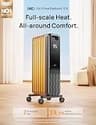DREO DR-HSH010 1500W Oil-Filled Radiator Tower Heater with Touchscreen