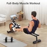 Dripex 16-Level Dual-Rail Magnetic Resistance Rowing Machine 360lb Capacity
