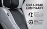 Plasticolor Ford Deluxe Embroidered Logo Premium Sideless Seat Cover, Black