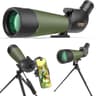 Gosky Flagship DiamondEdge Dual Focusing Spotting Scope with Tripod, 20-60x80mm
