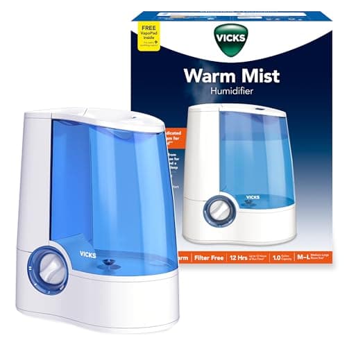 Vicks Filter-Free 1-Gallon Warm Steam Humidifier for Cold and Flu Relief