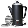 Presto 02815 12-Cup Cordless Serving Electric Coffee Percolator in Matte Black