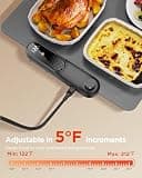 FEPPO XXL Roll-Up Silicone Electric Food Warming Mat for Large Events (35 x 16 In)