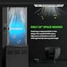 80W Dual H-Tube HVAC UV Light System with Ceramic Base and Spare Bulb
