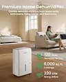 Waykar Energy Star Dehumidifier with Drain Hose and Tank (120 Pint, 6000 Sq.Ft)