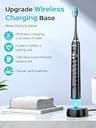 COSLUS C40 Sonic Electric Toothbrush with 47,000 VPM and Wireless Charge