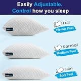 Sidney Sleep Adjustable Curved Memory Foam Pillow for Shoulder Support
