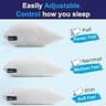 Sidney Sleep Adjustable Curved Memory Foam Pillow for Shoulder Support