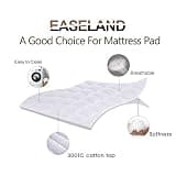 EASELAND Pillow Top Mattress Pad with Breathable Down Alternative Fill