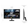 Samsung Smart Monitor M70F 32-Inch 4K UHD Display with Built-In Streaming Apps